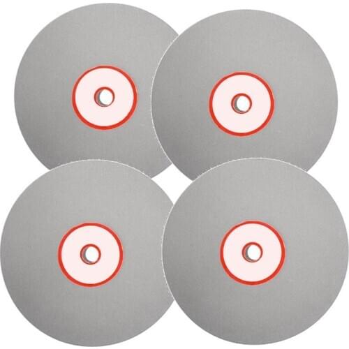 GTBL 4Pcs Diamond Polishing Disc 600 800 1200 3000 Grit 6Inch Flat Lap Grinding Wheel Lapping Grinding Disc Tool