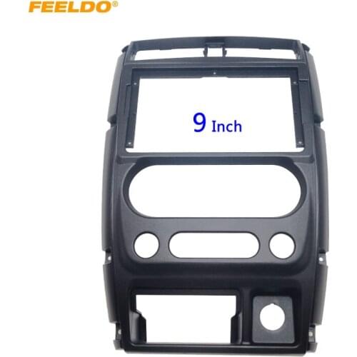 FEELDO Car Stereo 9 Inch 2Din Big Screen Fascia Frame Adapter For Suzuki Jimny Dash Audio Fitting Panel Frame Kit #HQ6689