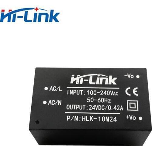 Free shipping 5pcs/lot AC-DC 90-245V 24V10W intelligent household compact switching mini power supply module HLK-10M24
