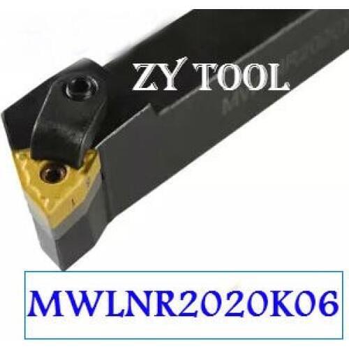 Free shipping MWLNR/L2020K06, Metal Lathe Cutting Tools Lathe Machine CNC Turning Tools External Turning Tool Holder