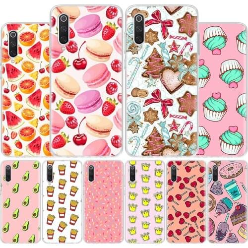 Doughnut Biscuit Chocolates Macaroon Cover Phone Case For Xiaomi Note 10 Mi 11 9 8 CC9 5X 6X 9T 10T A3 Poco X3 NFC F1 Pro Lite