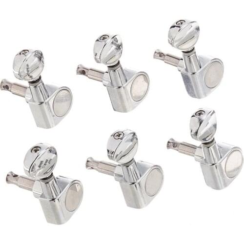 Hot-6pcs 6R Guitar Tuning Pegs Tuners Machine Heads for Fender Replacement