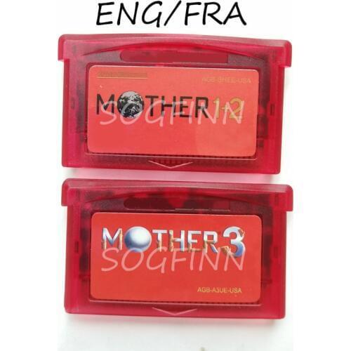 Mother 1 2 3 Series Red Shell ENG/FRA Memory Cartridge Card for 32 Bit Video Game Console Accessories