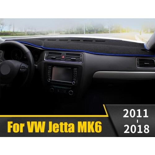 Car Dashboard Avoid Light Pad Instrument Platform Desk Cover Mats Carpets For Volkswagen VW Jetta 6 MK6 A6 2011-2018 Accessories