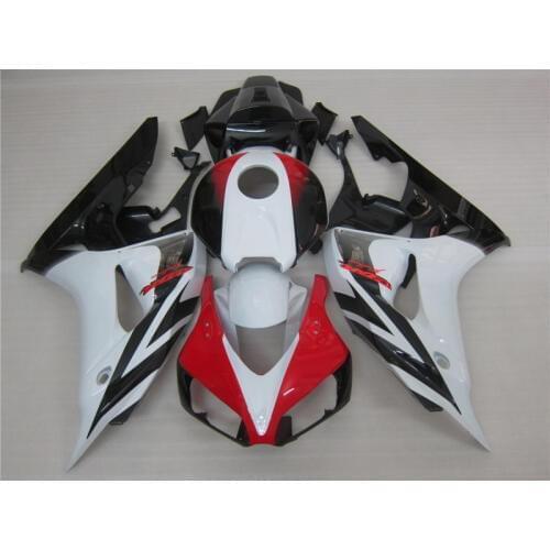 Injection molding hot sale fairing kit for Honda CBR1000RR 06 07 red white black fairings set CBR1000RR 2006 2007 FC16