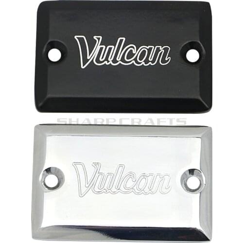 Motorcycle Black Chrome Front Brake Master Cylinder Reservoir Cover Cap Protector For Kawasaki Vulcan VN 400 800 900 1500