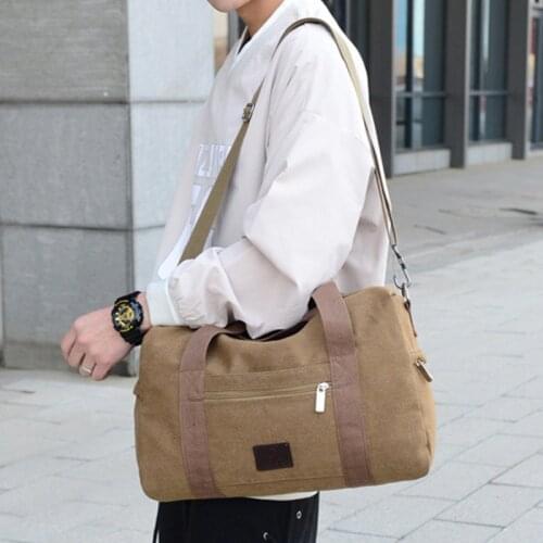 Men Travel Bag Fashion Canvas Travel Bag Outdoor Travel Duffle Bag Male Casual Large Capacity Tote Bag Dropshipping