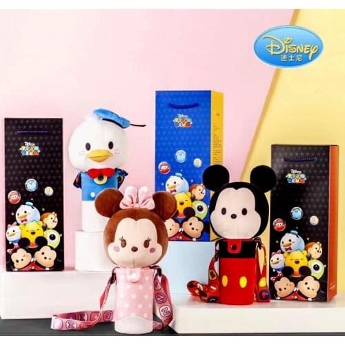 Disneys New Gift Box Plush Dolls Set Childrens Thermal Water Cup Childrens Snow and Ice Water Bottle