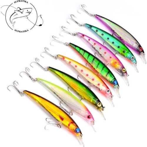 Minnow Plastic Fishing Lures Bait 110mm/13.4g Isca Artificial Wobbler Bionic Lifelike Ocean Sea Fishing Bait Pesca Hard Bait
