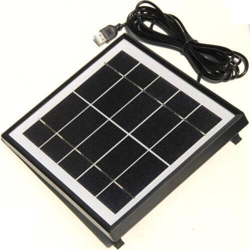 High Quality Portable 5W 5V Solar Charger For Mobile Power Banks Monocrystalline Solar Cell Solar Panel USB Solar Mobile Charger