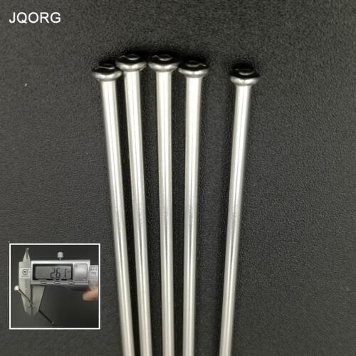 12K 2.6 mm Straight Pull Bike Spokes 304 Stainless Steel Material Lighting Sliver Color Straight Head E-bike Spokes With Nipples