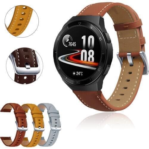 Genuine Leather Strap For Huawei watch GT 2E GTR 2 2E GTR 47mm GT2 Pro original Smart Watch Replacement GT2e Wrist Band Bracelet