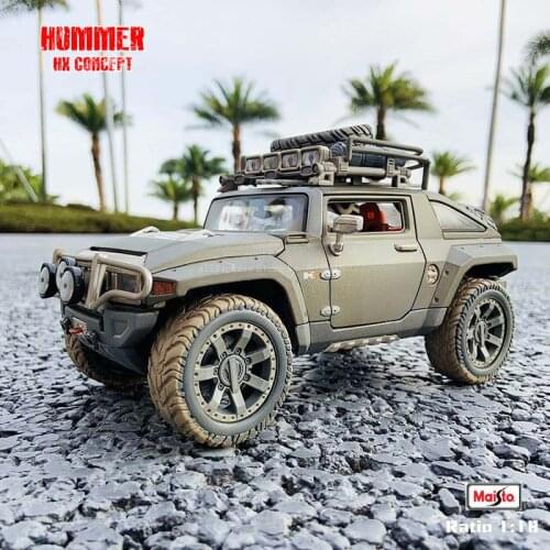 Maisto 1:18 Hummer HX Muddy Off-Road Car Alloy Retro Car Model Classic Car Model Car Decoration Collection gift