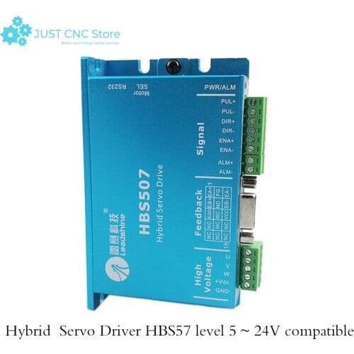 HBS507 servo drive NEMA 23 50VDC input 0.5-8.0a load output current es-d508 step driver