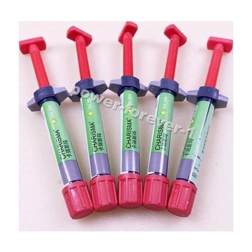 5Pis Caries Dental Light Cure Composite Resin Syringe Shade Heraeus Charisma Universal Anterior Posterior A1/A2/A3/A3.5