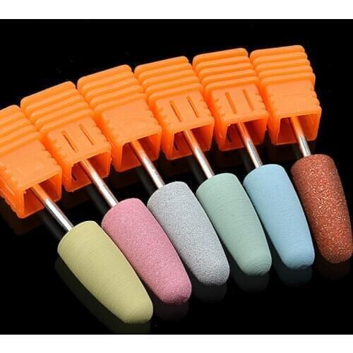 1pc Manicure Siliconel Nail Drill Bits Manicure Gel Polish Remove Nail Files Machine Accessories Rotary Electric Nail Art Tools