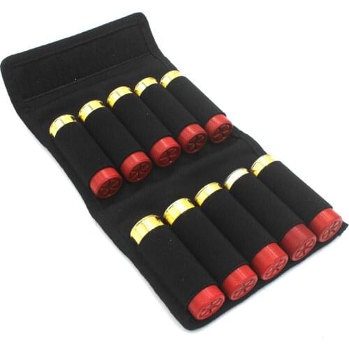 Foldable Ammo Carrier Bag Shotgun Bullet Holder Rifle Cartridge Carrier 10 13 Round EDC Tactical Hunting Molle Shell Pouch