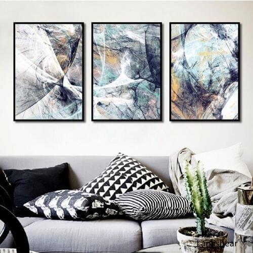 Modern Simplicity of Abstract Canvas Paintings Modular Pictures Wall Art Canvas for Living Room Home Decoration No Framed