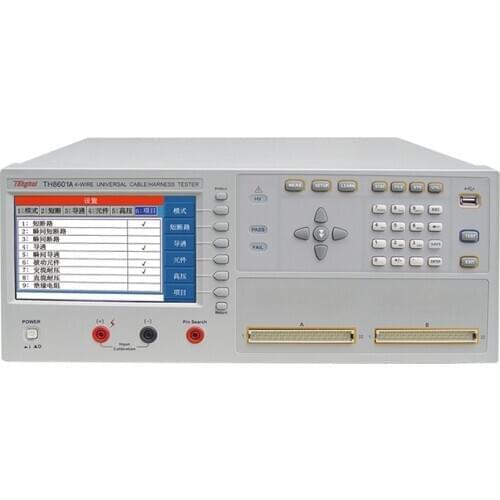 TH8601A 7-inch TFT LCD True-color Display Screen Cable Test Instrument Harness Tester