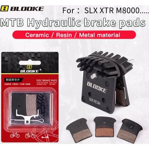 BLOOKE Heat Dissipation Brake Pad Bike Ceramics Resin Metal Cooling MTB J02A J03A XT SLX M785 M8000 M9000 Hydraulic Oil Brake
