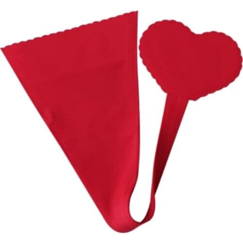 Women Hot Sexy Panties Heart Shape Skin-Friendly Nylon Strapless C-string Heart Shape Thongs Nightwear Accessories