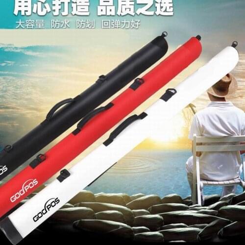 Fishing Rod Case Backpack PU Material Length 135cm 140cm 1.35m 1.4m, Width 9cm Height 9cm White Red or Black
