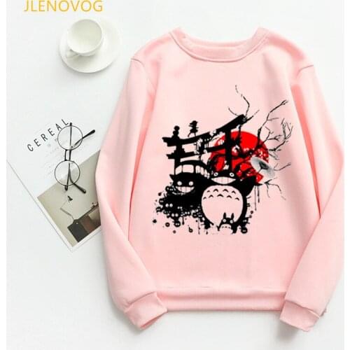 2021 hot sale totoro Spirit Away hoodies women Japanese Anime cartoon print sudadera mujer kawaii Miyazaki Hayao sweatshirt