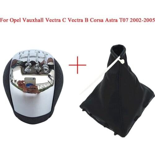 5/6 Speed Gear Shift Knob Lever Stick Pen Gaiter Boot Cover For Opel Vauxhall Vectra C Vectra B Corsa Astra 2002 2003 2004 2005