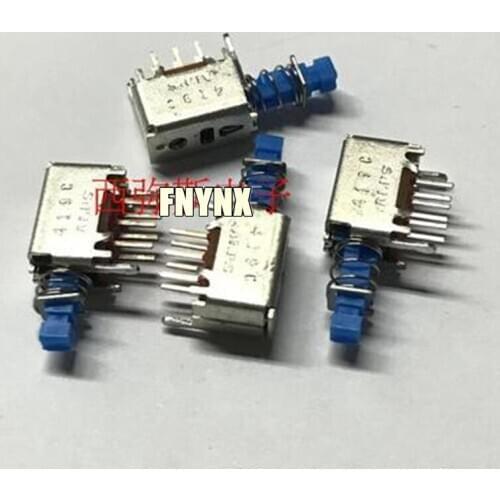 50PCS Japan Original ALPS SPPJ320600 Self-Locking 6-Pin Press Switch Two-Way On