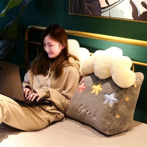 50cm Back Cushion Cartoon Triangle Multifunction Cushion Pink Grey Cushion Chair sofa cushion birthday Gifts For Children Baby