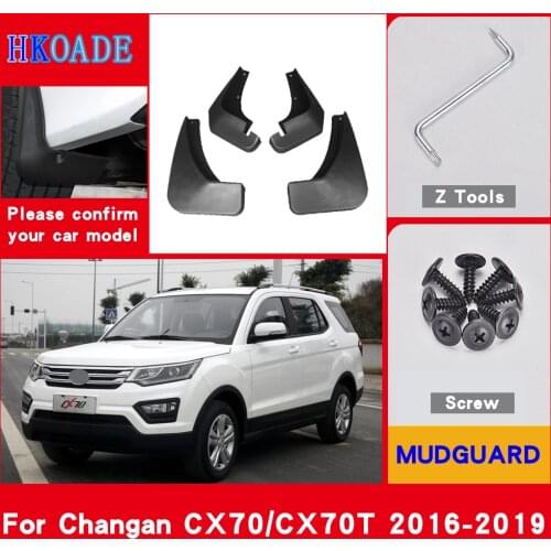 Car Products Car Fender Mud Flaps For Chana Changan CX70 CX70T 2019~2016 Mudguards Splash Guards Fender Mudflaps Car Accessories