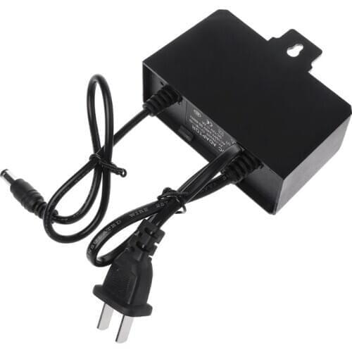 Power Supply AC DC Charger Adapter 12V 2A EU US Plug Waterproof Outdoor for Monitor CCTV CCD Security Camera 37MC