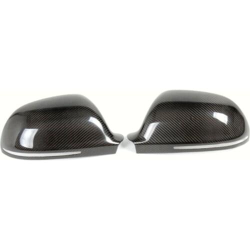 For Audi A4 S4 RS4 B8 2009-2012 Carbon Fiber Rearview Mirror Covers Caps Rear View Mirror Housing Protection Car Accessories