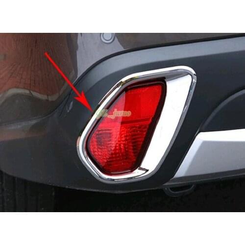 Decorative accessories ABS Chrome Rear fog Light Lamp Cover Trim 2pcs For Mitsubishi Outlander 2016