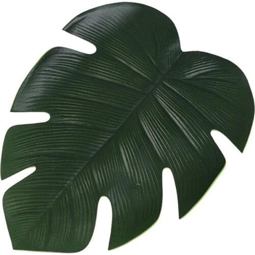 Artificial Monstera Leaf Kitchen Placemat Mat Bowl Anti-Slip Pad Table Decor