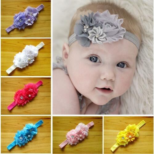 30pcs/lot chiffon flower combination Headband