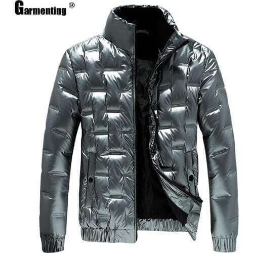 Garmenting Men Trendy 2020 Hoodie Tops Cotton Parkas Coat Autumn Zipper Pockets Mens Plaid Outerwear Kpop Winter Warm Jackets