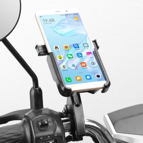 New Gravity-sensing ALU Bicycle Bike Mobile Phone Holder 360-degree Adjustable Shock Absorption Anti-skid Cycling Phone Stand