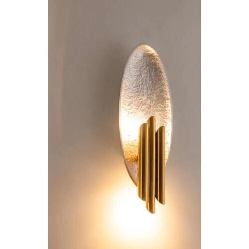 New post-modern light luxury creative metal Nordic designer personality living room aisle study bedside art wall lamp LB100914