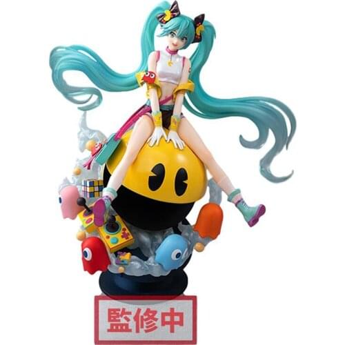 Pre-Sale Vocaloid Hatsune Pac-Man Japan Anime Figure Collectible Model Toy Cartoon Figure Model Desktop Ornament Anime Toy Gift