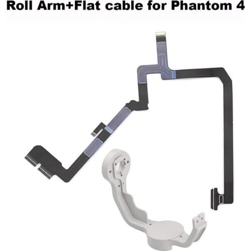 Gimbal Roll Arm Camera Bracket and Ribbon Flat Cable Flexible Flex Cable for DJI Phantom 4 Camera Drone Repair Parts Accessory