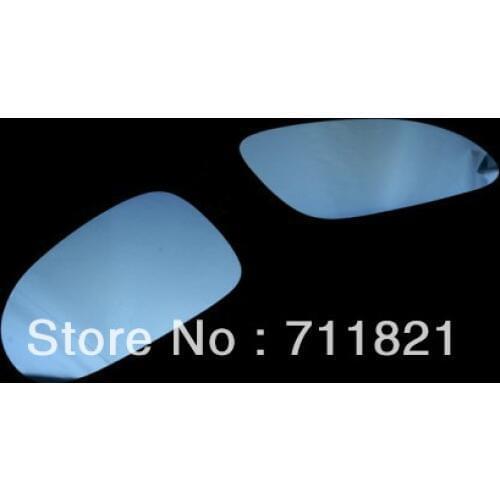 Blue Tinted Aspherical Side Mirror Glass For VW Golf Jetta MK5