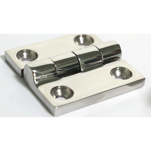 316 Stainless Steel Heavy 50*50*4mm 2*2*0.16 Inch with 4 Countersunk Holes for Marine Boat Yacht RV