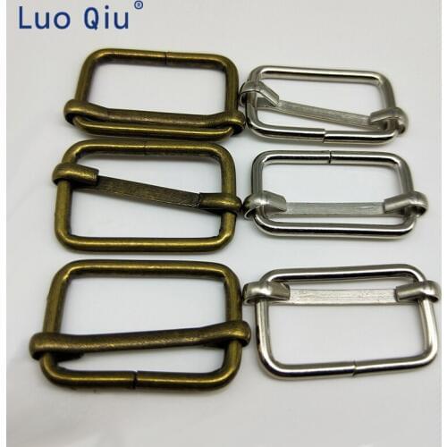 Third gear deduction suspender clips Silver Bronze Webbing adjustment buckle suspenders buckles Belt Slider 50 pcs/lot 2cm