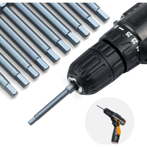 10pcs 1/4 Inch Hex Shank Magnetic Screwdriver Bits Set 65mm S2 Alloy Steel Hex Head Screwdriver Bits Professional Hand Tool