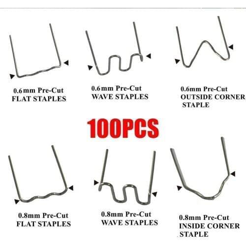 100PCS RS26 RS46 Hot Stapler Staples Plastic Welder Car Bumper Repair Welding Machine Hot Melt Welding Tool Dropshipping