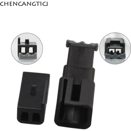 2 Sets 2 Pin Way Delphi Auto Electrical Cable Connector Plug Wiring 1.5mm Male Female Socket For Nissan Honda 12047663 12047662