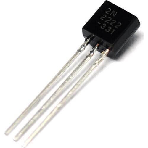 50pcs 2N2222 NPN TO-92 Triode new and original For more specifications, please contact customer service