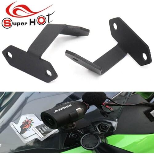 For KAWASAKI NINJA400 NINJA 400 Steel Left DVR Bracket Riding Navigation Automobile Date Recorder Bracket
