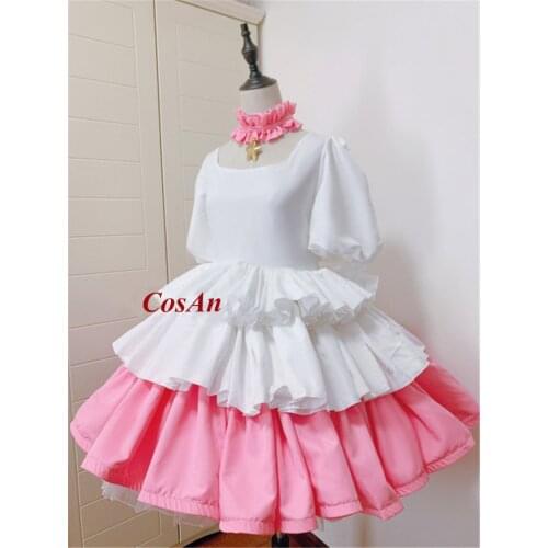 Hot Anime Cardcaptor Sakura Kinomoto Cosplay Costume OP3 Lovely Pinky White Uniform Role Play Clothing High-End Custom-Make Any